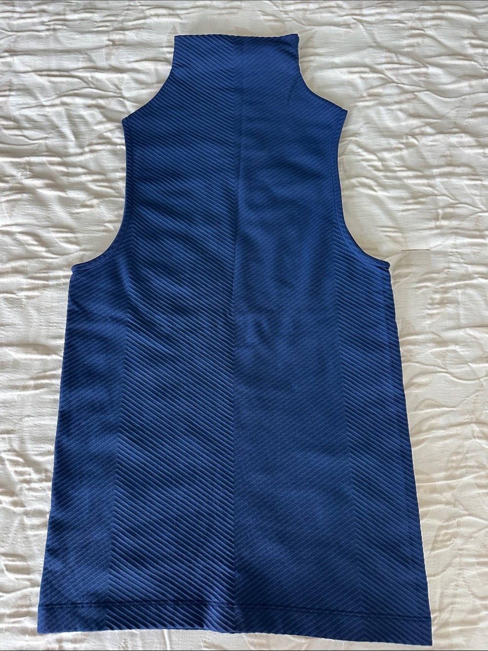 Athleta Sleeveless Mock Neck Tank - Navy Blue
